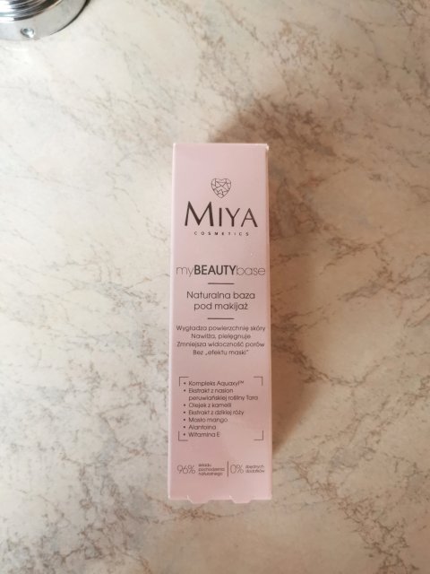 Miya Cosmetics meBEAUTYbase, Baza pod makijaż, Naturalna, Wygładza powierzchnię skóry, nawilża, pielęgnuje, zmniejsza widoczność porów bez efektu 