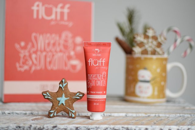 Fluff X-mas, Maseczka do twarzy, Sweet Dreams, Nawilżająca & otulająca
