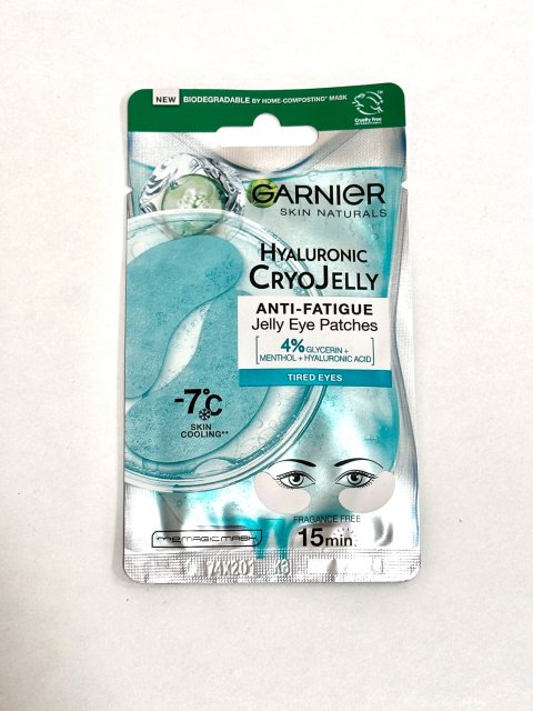 Garnier Skin Active, Hyaluron Cryo Jelly, Płatki pod oczy, Żelowe, -7°C