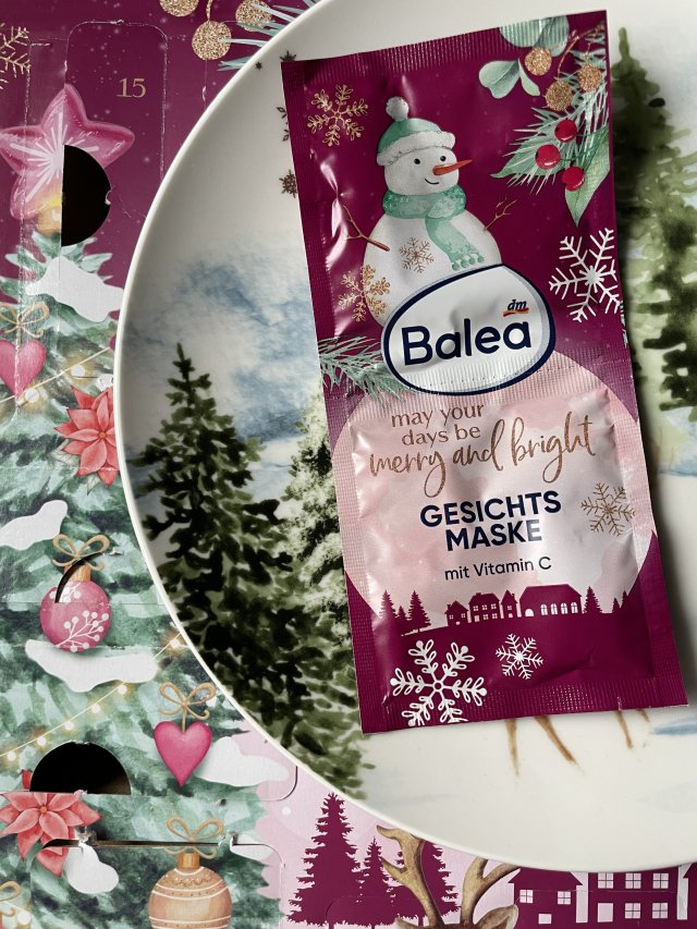 Balea Maseczka do twarzy, Kremowa, Z witaminą C, May Your Days Be Merry And Bright