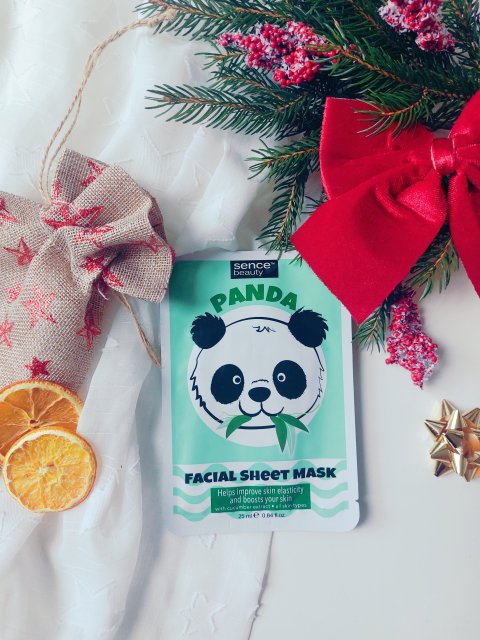sence beauty Maseczka do twarzy w płacie, Animal Sheet Masks, Panda