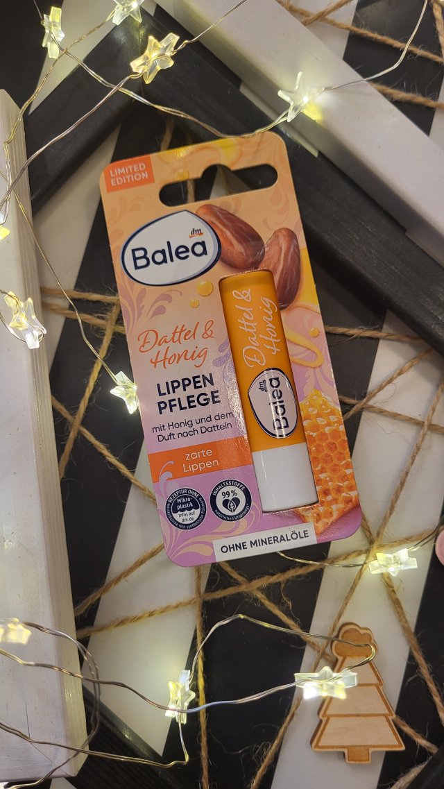 Balea Pomadka ochronna do ust, Dattel & Honig (daktyl i miód)