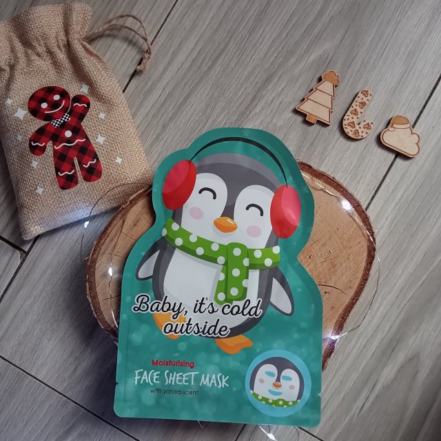 Maxbrands Marketing B.V. Fun Facial Mask, Maseczka do twarzy w płacie, Pingwinek