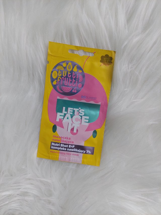 Farmona Tutti Frutti, Maseczka do twarzy, Let's Face It, Nawilżająca, Nutri Shot E+F