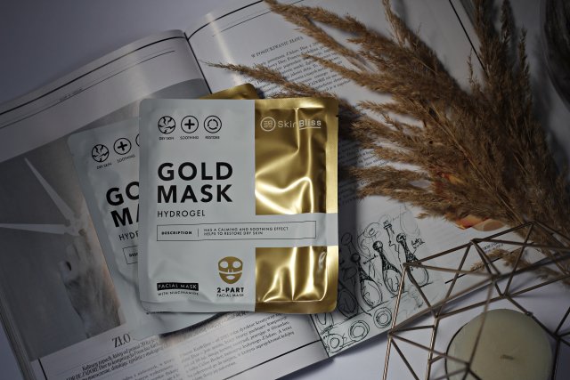 Action Maska do twarzy w płacie, Hydrożelowa, Gold Mask, 2-part