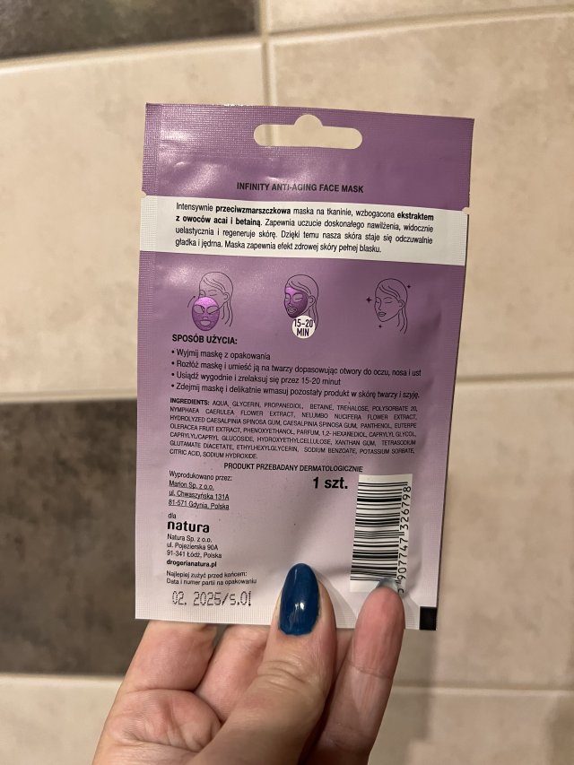 Infinity maseczka anty Aging 