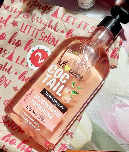 Bielenda Shower Coctail, Żel pod prysznic, Brzoskwinia & Krombucha, Odświeżający