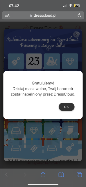 ❄️ Kalendarz Adwentowy Dresscloud 2023 ❄️