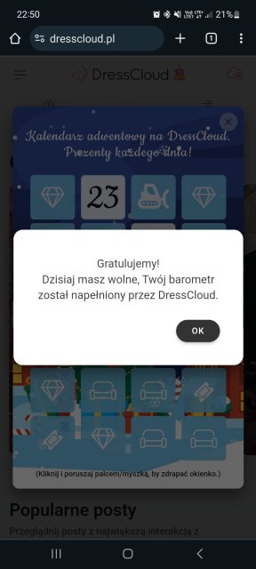 ❄️ Kalendarz Adwentowy Dresscloud 2023 ❄️