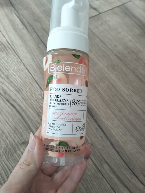 Bielenda Eco Sorbet, Pianka micelarna do oczyszczania twarzy, Nawilżająco-odświeżająca