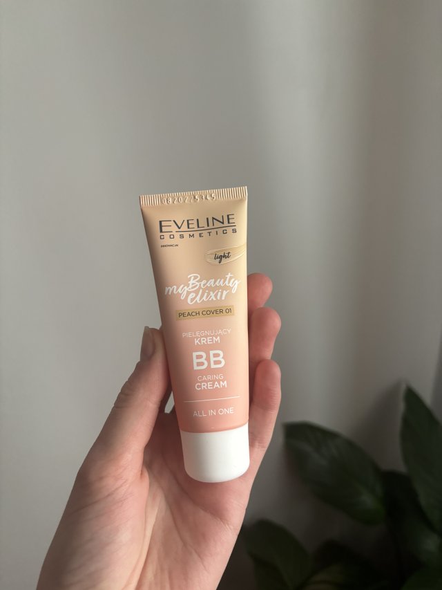 Eveline My Beauty Elixir, Krem BB do twarzy, Pielęgnujący, Peach Cover 01 Light