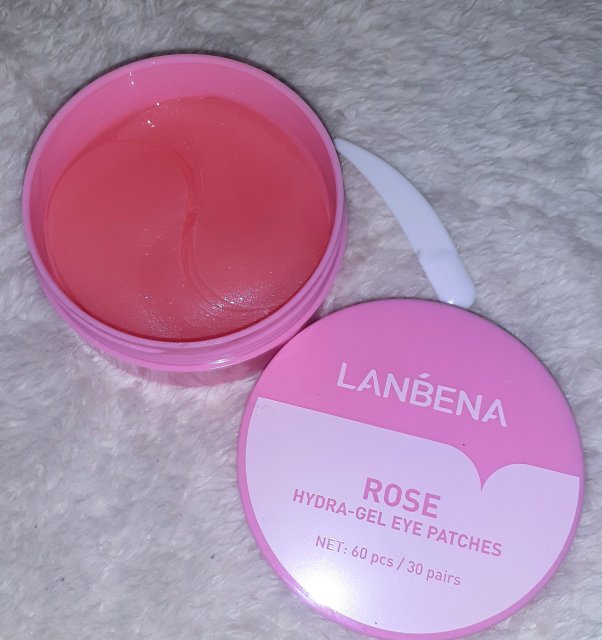 Lanbena Płatki pod oczy, Hydrożelowe, Hydro-Gel Eye Patches, Rose