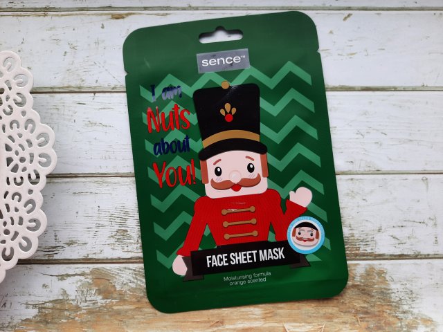 sence beauty Maseczka do twarzy w płacie, I am Nuts about You, Dziadek do orzechów