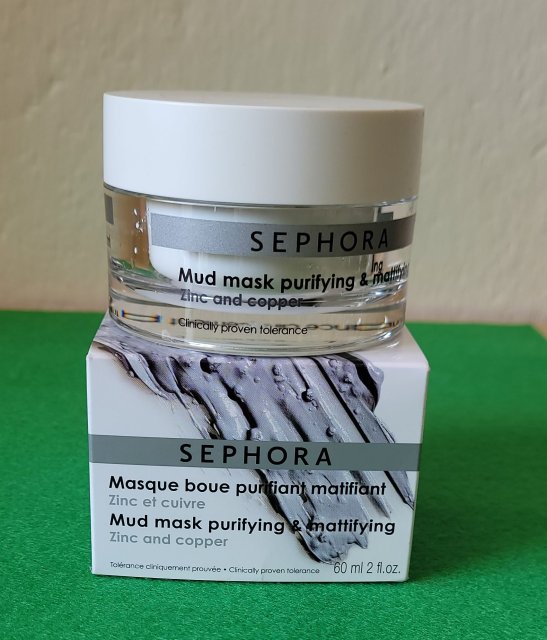 Sephora Maseczka do twarzy, Błotna, Oczyszczająco-matująca, Cynk i miedź, Mud Mask Purifying & Mattifying