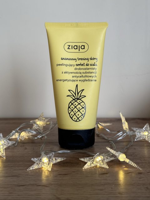 Ziaja Ananasowy trening skóry, Sorbet do ciała, Peelingujący, Drobnoziarnisty