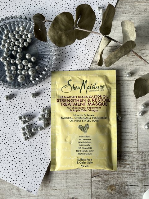 Shea Moisture Maseczka do włosów, Nourish & Renew, Jamaican Black Castor Oil