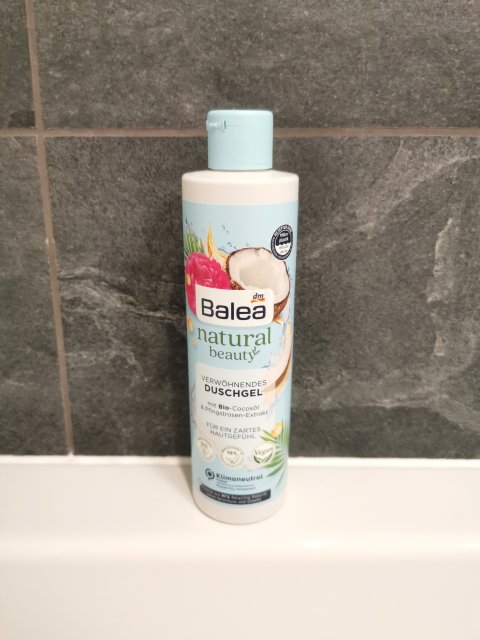 Balea Żel pod prysznic, Natural Beauty, Bio-kokos olej i Ekstrakt z piwonii 