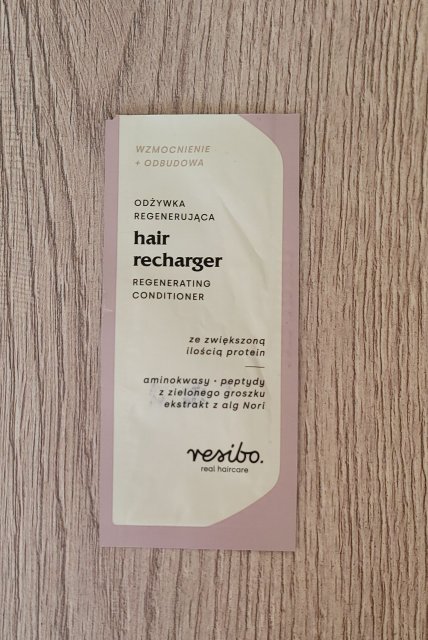 Resibo Odżywka do włosów, Hair Recharger, Regenerująca 