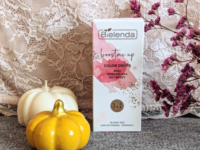 Bielenda Boost Me Up, Baza upiększająca do twarzy 3w1, Color Drops