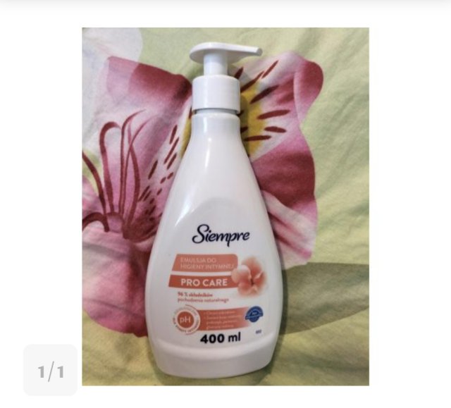 Cien Emulsja do higieny intymnej, Pro care