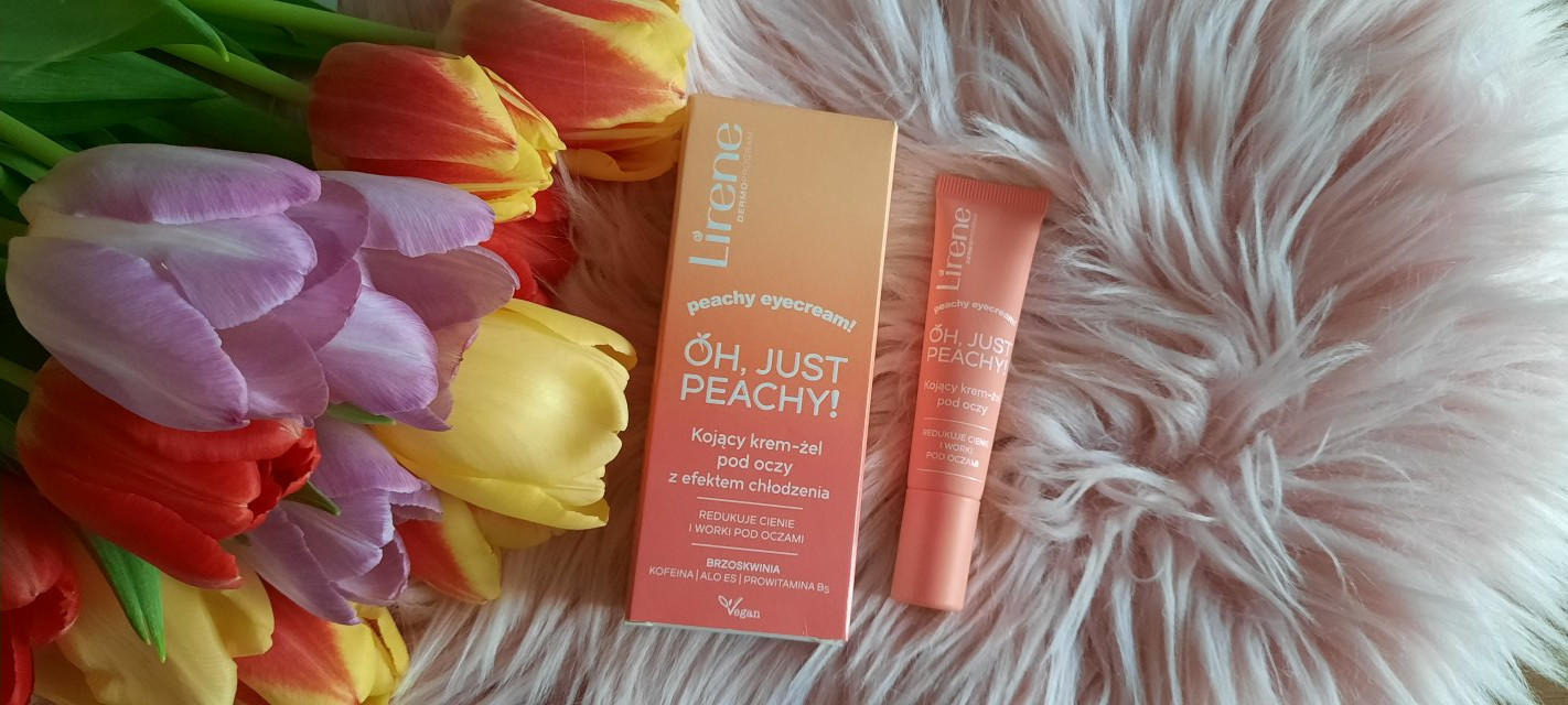 Lirene Oh, Just Peachy!, Krem-żel pod oczy, Kojący, Z efektem chłodzenia, Redukuje cienie i worki pod oczami, Brzoskwinia