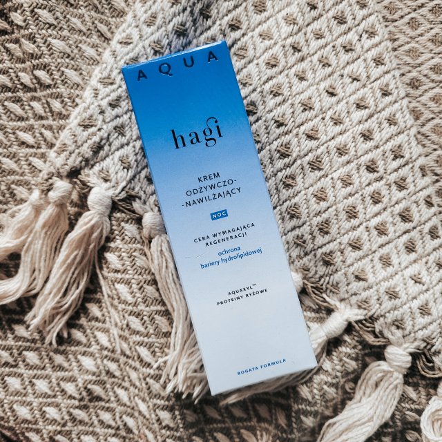 Hagi Cosmetics Krem do twarzy, Aqua Zone, Odżywczo-nawilżający, Na noc
