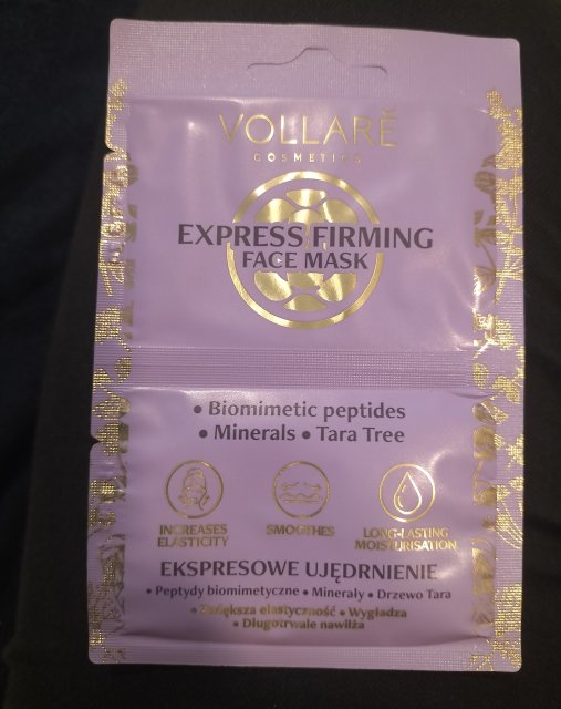 Vollare Cosmetics Maseczka do twarzy, Luksusowa, Twarz, szyja, dekolt, Ekspresowe ujędrnienie