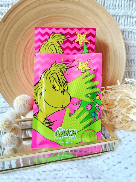 Topbrands Europe B.V. The Grinch, Maska do dłoni, w formie rękawiczek, Formuła nawilżająca 
