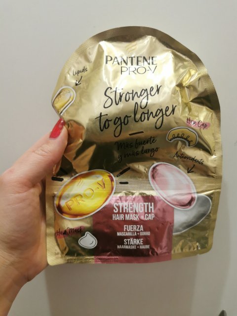 Pantene Pro-V Stronger To Go Longer, Maska do włosów z czepkiem, Wzmacniająca 