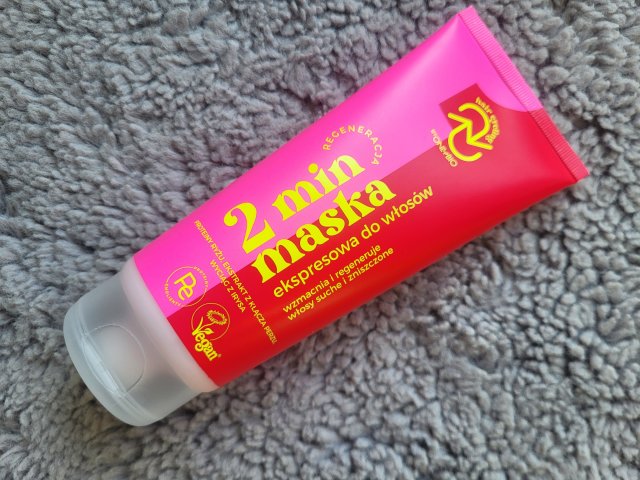 OnlyBio Hair Cycling, Maska do włosów, 2-minutowa, Ekspresowa, Proteiny ryżu, Kłącza perzu, Ekstrakt z irysa