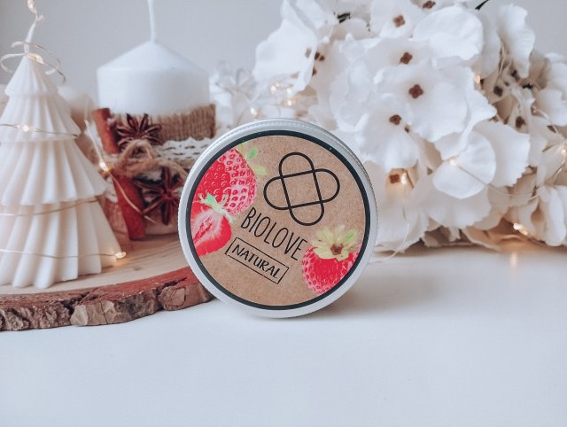 Biolove Peeling do ciała, Truskawka