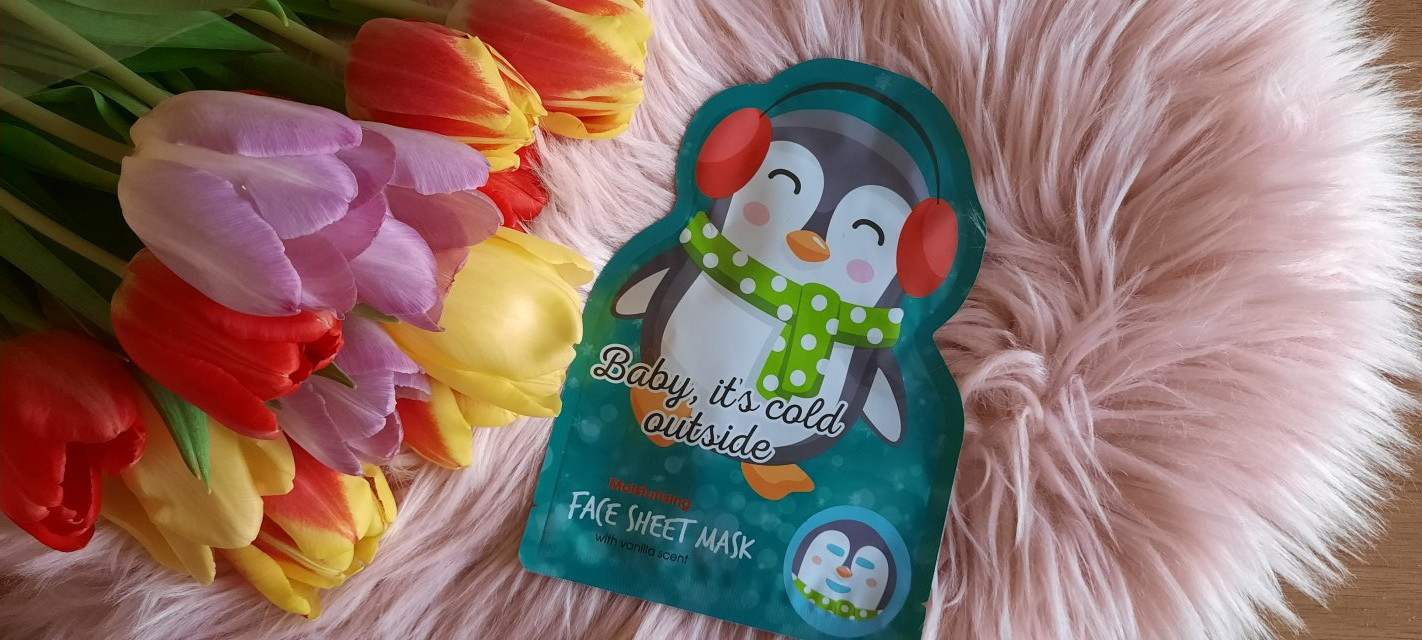 Maxbrands Marketing B.V. Face Sheet Mask, Maseczka do twarzy w płacie, Baby, it's Cold Outside, Formuła nawilżająca, Zapach wanilii 