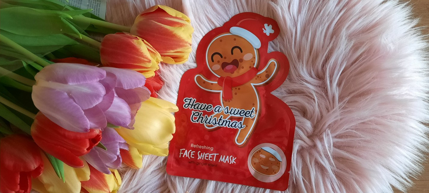 Maxbrands Marketing B.V. Face Sheet Mask, Maseczka do twarzy w płacie, Have A Sweet Christmas, Odświeżająca, Imbir