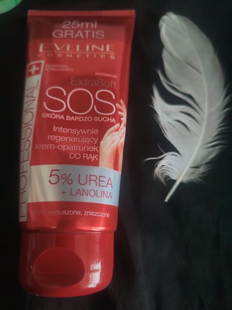 Eveline Extra soft, SOS, Krem-opatrunek do rąk, Regenerujący