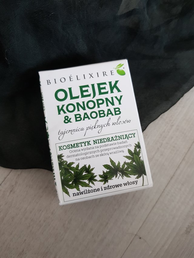 Bioélixire Olejek do włosów, Konopie i Baobab, Nawilżający 