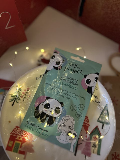 Selfie Project Maska do twarzy w płacie, Na tkaninie, #BravePanda