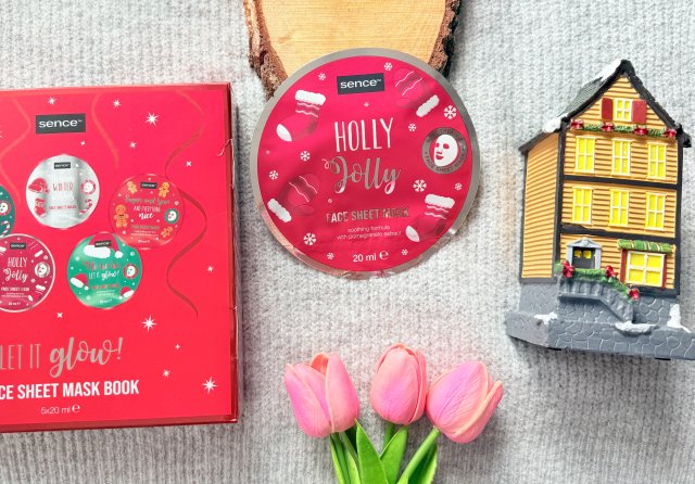 sence beauty Maseczka do twarzy w płacie, Holly Jolly