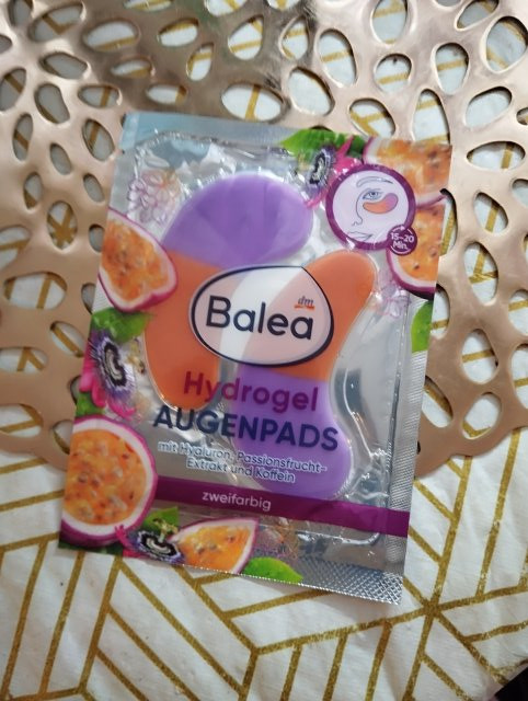 Balea Płatki pod oczy, Hydrożelowe, Kwas hialuronowy, Ekstrakt z marakui i kofeina 