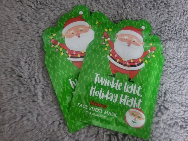 Maxbrands Marketing B.V. Maseczka do twarzy w płacie, Twinkle light Holiday bright, Relaxing, with ginger scent