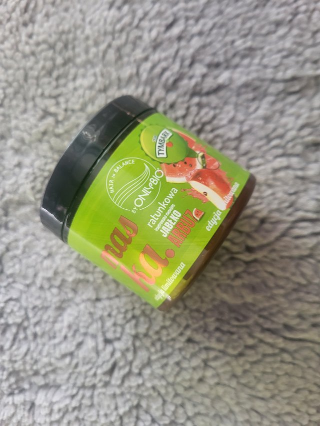 OnlyBio Hair in Balance, Maska do włosów, Ratunkowa, Tymbark, Jabłko - Arbuz, Edycja Limitowana