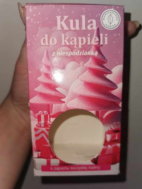 Marba Cosmetics Manufaktura Piękna, Kula do kąpieli, Z niespodzianka w środku, Zapach soczystej maliny 