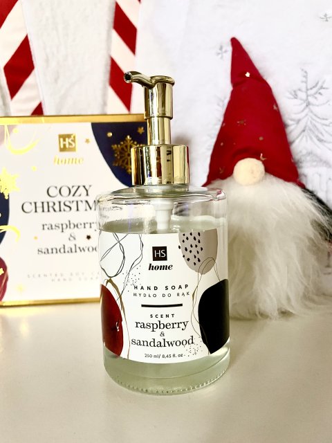 HISKIN Home, Mydło do rąk w płynie, Raspberry & Sandalwood 