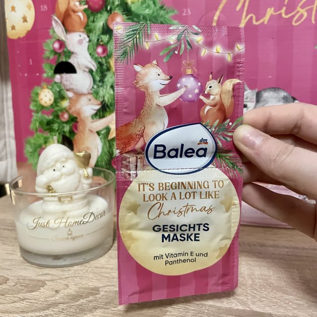 Balea Maseczka do twarzy, Kremowa, Witamine E i Panthenol, It's Beginning To Look A Lot Like Christmas 