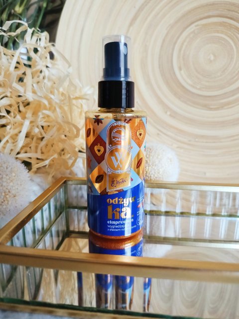 OnlyBio Hair in Balance, Odżywka do włosów w sprayu, Ekspresowa, Wygładzająca, Z efektem rozświetlenia, E.Wedel, Ptasie Mleczko Słony Karmel