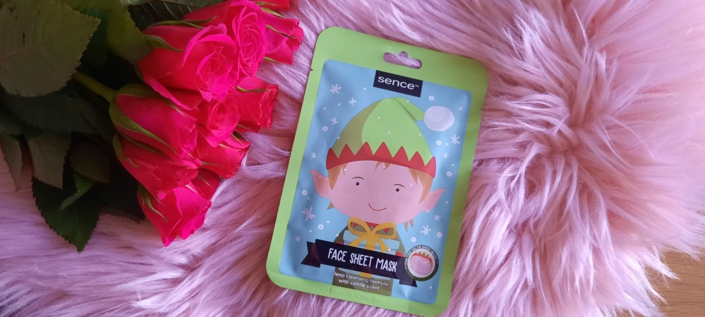 Sence Essentials Maska do twarzy w płacie, Głęboko oczyszczająca, Zapach wanilii