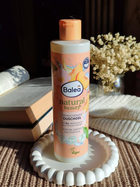 Balea Żel pod prysznic, Natural Beauty, Bio-olej z dzikiej róży i ekstrakt z brzoskwini 