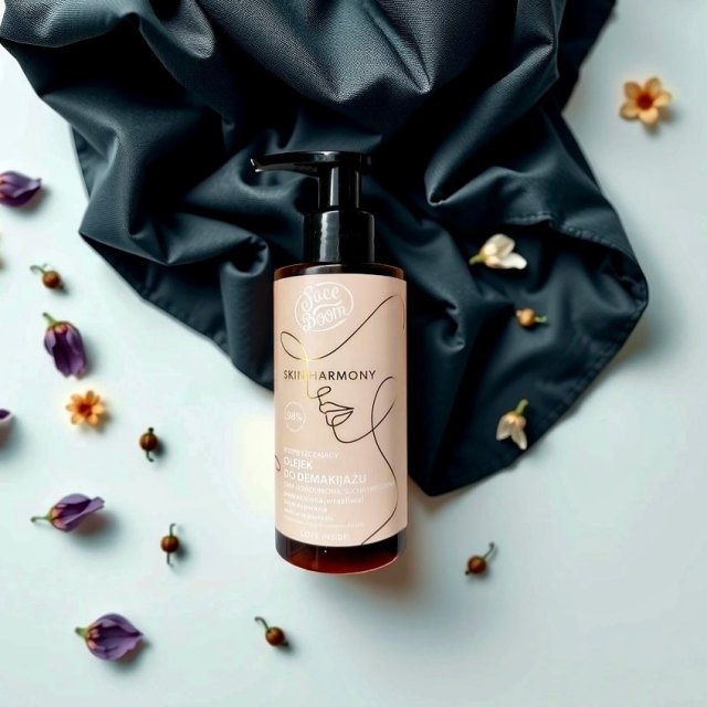 FaceBoom Olejek do demakijażu, Skin Harmony, Rozpieszczający, Cera odwodniona, sucha i mieszana