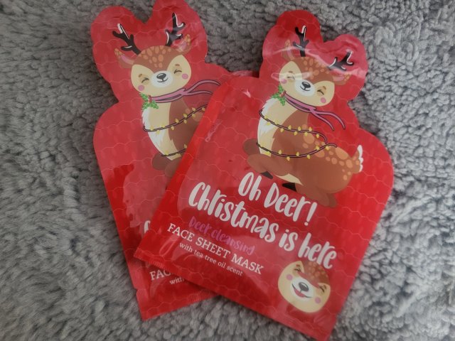 Maxbrands Marketing B.V. Face Sheet Mask, Maseczka do twarzy w płacie, Oh Deer! Christmas is Here