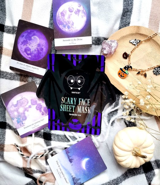 Sence Essentials Maseczka do twarzy w płacie, Scary Face Mask, Nietoperz