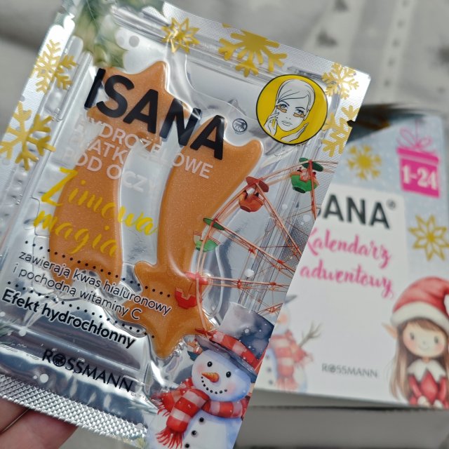 Isana Płatki pod oczy, zimowa magia, kwas hialuronowy i witamina C 